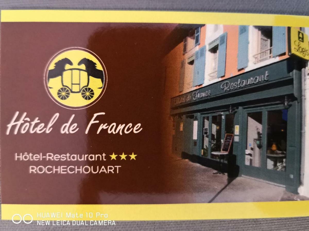 Logis Hôtel de France Rochechouart Exterior foto
